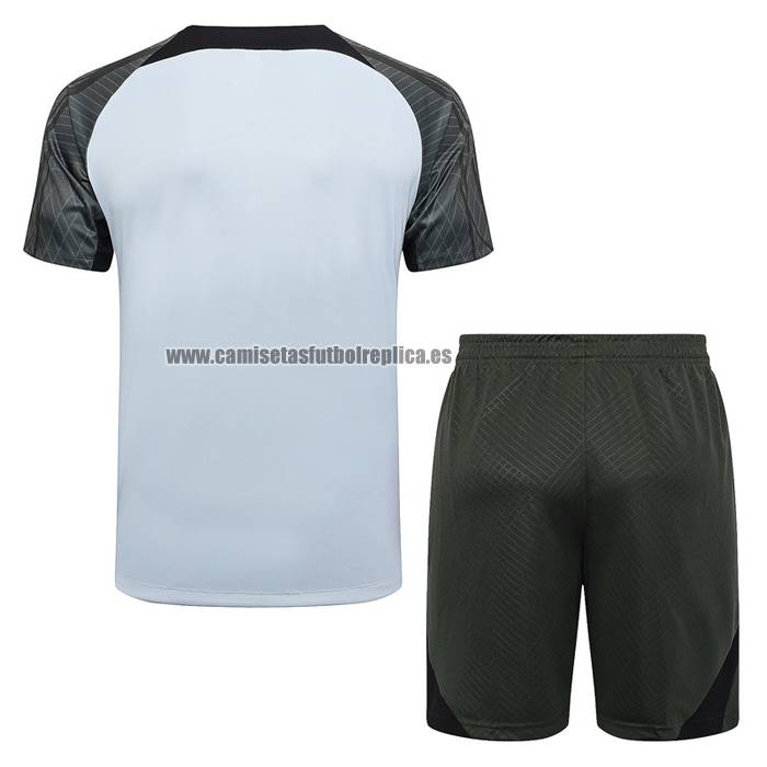 Chandal del Barcelona Manga Corta 2023-24 Gris - Pantalon Corto